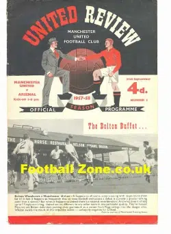 Manchester United v Arsenal 1957