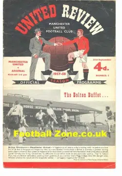 Manchester United v Arsenal 1957