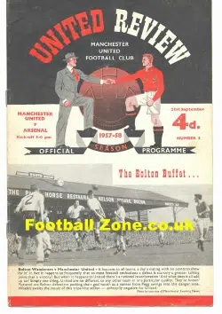 Manchester United v Arsenal 1957