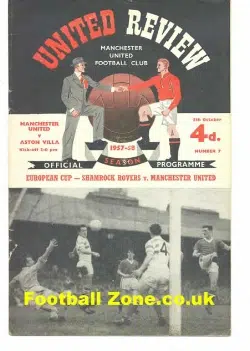 Manchester United v Aston Villa 1957