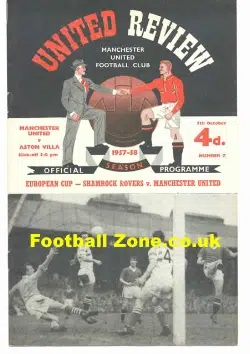 Manchester United v Aston Villa 1957