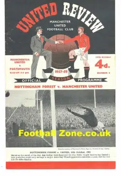 Manchester United v Portsmouth 1957