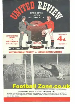 Manchester United v Portsmouth 1957
