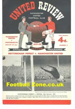 Manchester United v Portsmouth 1957