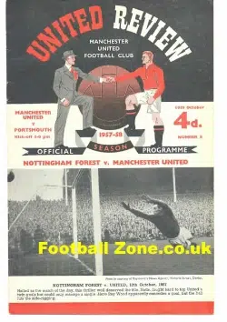 Manchester United v Portsmouth 1957