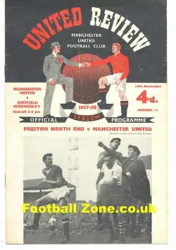 Manchester United v Sheffield Wednesday 1957 - Munich Season