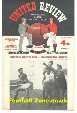 Manchester United v Sheffield Wednesday 1957