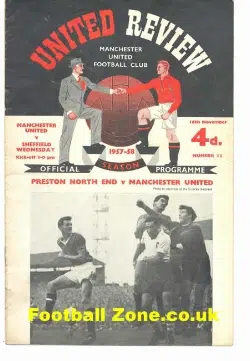 Manchester United v Sheffield Wednesday 1957