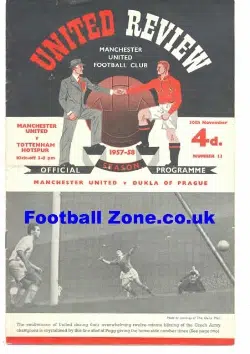Manchester United v Tottenham 1957 – David Gaskell Debut