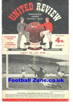Manchester United v Bolton Wanderers 1958