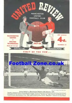Manchester United v Bolton Wanderers 1958