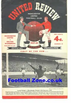 Manchester United v Bolton Wanderers 1958