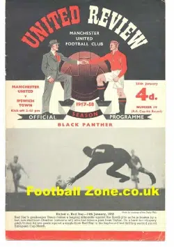 Manchester United v Ipswich Town 1958 - Last Match Old Trafford