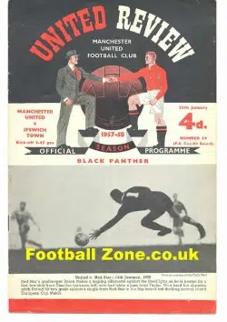 Manchester United v Ipswich Town 1958 - Last Game Old Trafford
