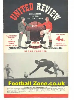 Manchester United v Ipswich Town 1958 - Last Game Old Trafford
