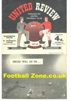 Manchester United v WBA 1958 - FAC Duncan Edwards + Tok