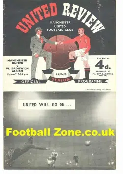 Manchester United v WBA 1958 - FAC - Amazing Score - !