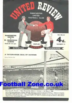 Manchester United v WBA 1958 - Plus Tok