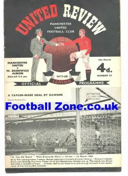 Manchester United v WBA 1958