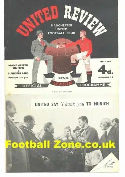 Manchester United v Sunderland 1958 - Plus Tok