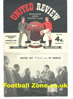 Manchester United v Sunderland 1958 - Plus Tok