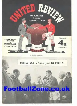 Manchester United v Sunderland 1958 - Plus Tok