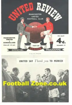 Manchester United v Sunderland 1958 - Plus Tok