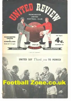 Manchester United v Sunderland 1958 - Plus Tok