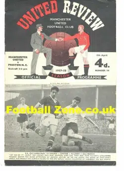 Manchester United v Preston 1958 - Plus Tok