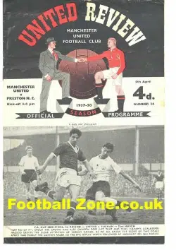 Manchester United v Preston 1958 - Plus Tok