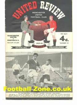 Manchester United v Preston 1958 - Plus Tok