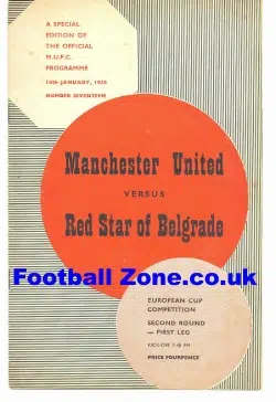 Manchester United v Red Star Belgrade 1958 - Munich Season