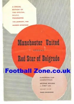 Manchester United v Red Star Belgrade 1958 - Plus Tok