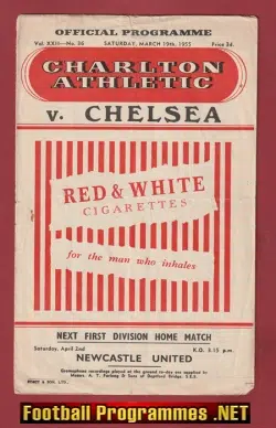 Charlton Athletic v Chelsea 1955 - Champions Season 54/55