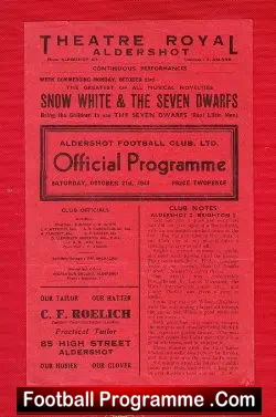 Aldershot v Crystal Palace 1944