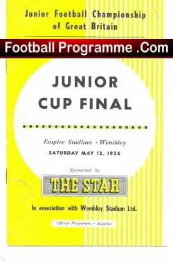 Army Cadets v Boys 1956 – Junior Cup Final Wembley