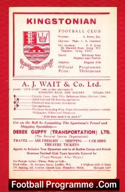 Army XI v London FA XI 1961 – at Kingstonian FC