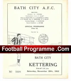 Bath City v Kettering Town 1952