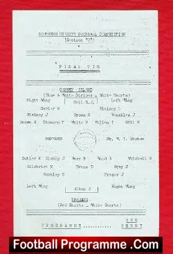 Canvey Island v Trojans 1948 – Charity Cup Final