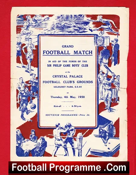 Crystal Palace Football Benefit Match 1950