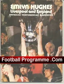 Emlyn Hughes Testimonial Benefit Liverpool Brochure 1979