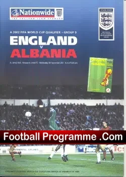 England v Albania 2001