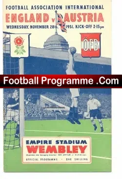 England v Austria 1951