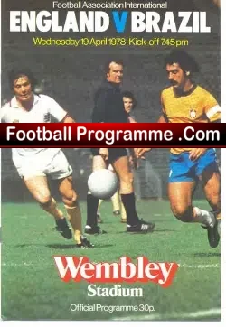 England v Brazil 1978