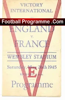 England v France 1945 – Victor Pirate Programme Issue
