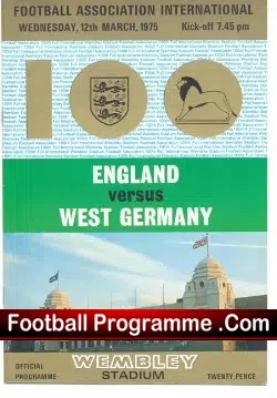 England v Germany 1975
