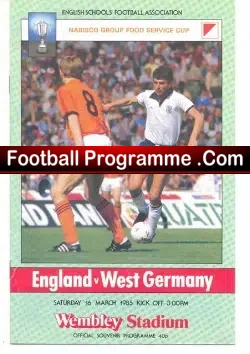 England v Germany 1985 – John Ebbrell