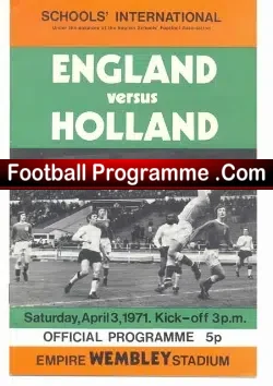 England v Holland 1971 – Wembley – Kruyff