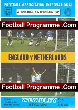 England v Holland 1977