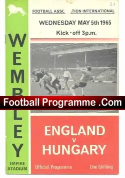 England v Hungary 1965